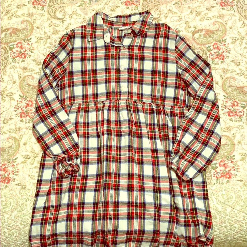 Gap kids size medium girls flannel dress.